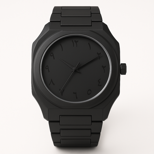 Black Arabic – Carbon Fiber Lightweight Watch