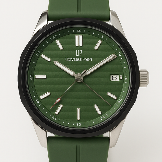 Universe Point Men’s Watch – Green Dial with Green Strap-High Quality Magnet Lock