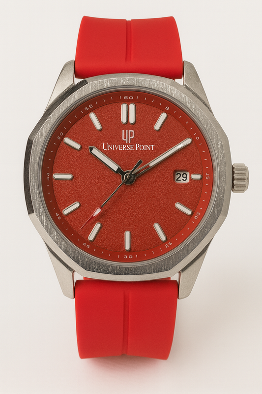 Universe Point Men’s Watch – Red Dial with Red Strap - High Quality Magnet Lock