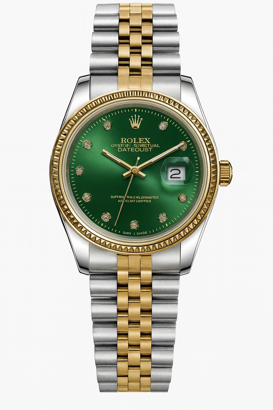 Rolex Ladies Two-Tone Oyster Perpetual – Green Dial