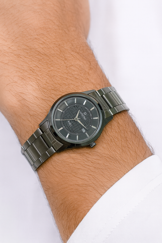 Alexander Black Steel girls Quartz Watch – Luxury Classic Design