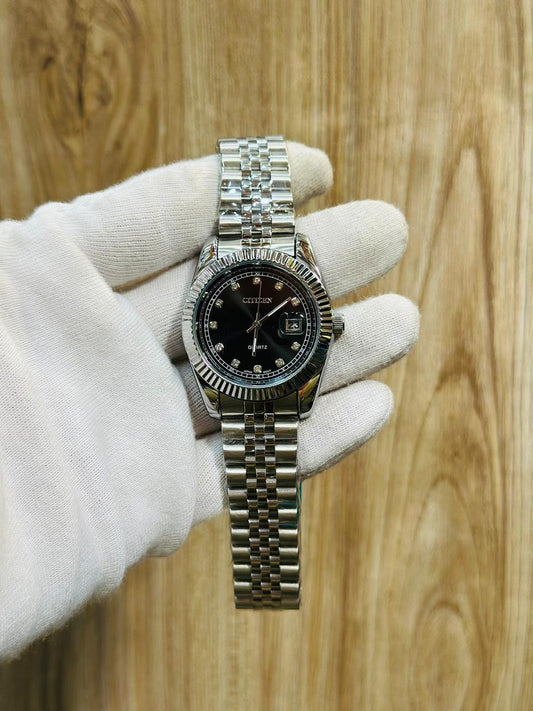 Rolex Two-Tone Black Dial Datejust – Gents Chain Watch (Working Date Feature)